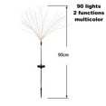 thumbnail image 2 of 4 Pack Solar Garden Fireworks Lamp, For Garden Pathway Lawn Decor Colorful Light 90led 2 Functions, 2 of 5