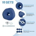 thumbnail image 3 of Rock Climbing Holds, 10 Pcs Climbing Rock Wall Grips with Single Holes for Playground Accessories, Blue-C, 3 of 7