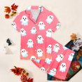 thumbnail image 5 of 4-5 Years Tween Girls Pajama Set Home Short Sleeve Shorts Pajama Set Halloween Pajamas Girls Pajamas, 5 of 6