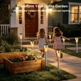 thumbnail image 5 of Rirool Solar Pathway Lights Outdoor Waterproof 12 Pack, Solar Powered Garden Stake Lights for Patio Walkway Driveway Yard Lawn Landscape Decor, Warm White, 5 of 8