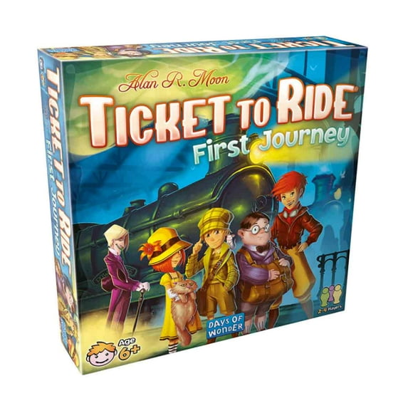 Board Game - Fun and Easy for Young Explorers! Train Strategy Game, Family Game for Kids & Adults, Ages 6+, 2-4 Players, 15-30 Min Playtime