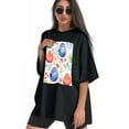 thumbnail image 3 of Plus Size Shirt for Women Black Tops for Women Short Sleeves Shirt for Women Easter 192 T Shirt Crewneck Shirt for Women XS, 3 of 5