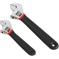Hyper Tough 2-Piece Adjustable Wrench Set with Comfort Handles
