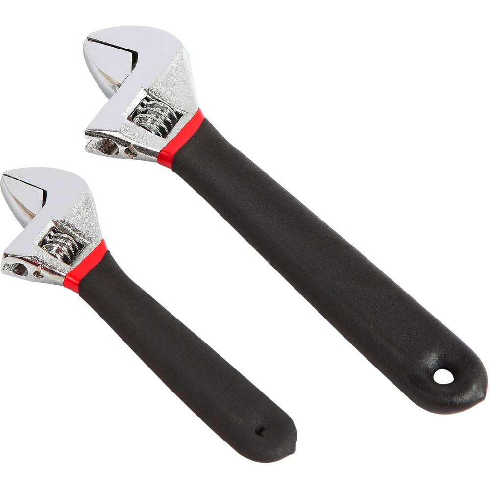 Hyper Tough 2Piece Adjustable Wrench Set