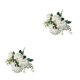 thumbnail image 3 of Toystoory Impresionantes flores artificiales añaden belleza a cualquier espacio elegante decoración de fiesta de flores artificiales de dalia blanco 2Conjunto, 3 of 6