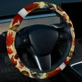 thumbnail image 2 of Turkey 14.5 Inch Printing PVC Leather Car Wheel Covers Steering Wheel Covers Steering Wheel Cover Auto Accessories, 2 of 6