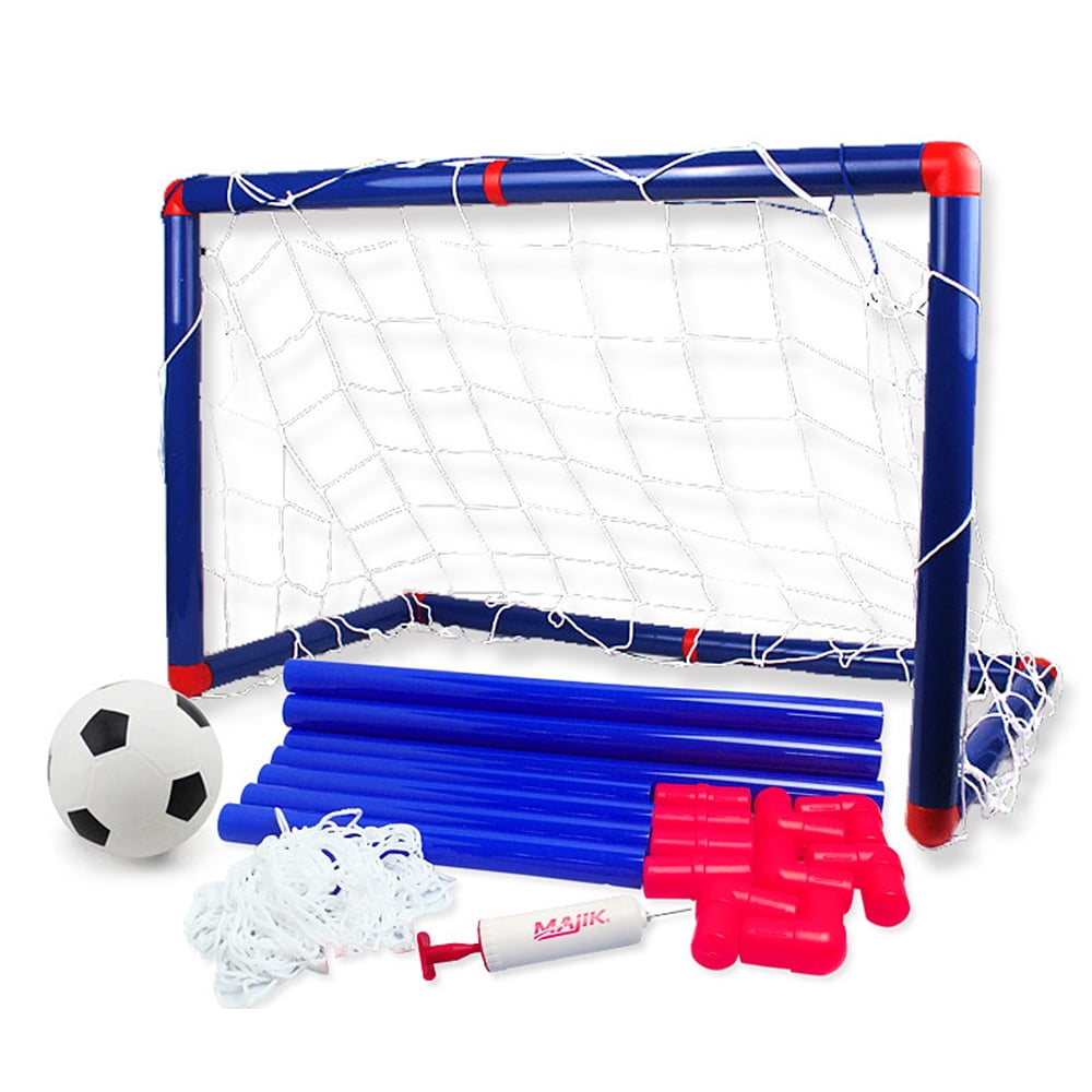 Kids Soccer Goal Set with Net Ball and Pump for Indoor Outdoor Backyard