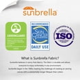 thumbnail image 6 of PURPLE LEAF 10FT Deluxe Square Sunbrella Patio Umbrella, Large Offset Cantilever Umbrella with 360° Rotation, Spectrum Graphite, 6 of 12