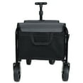 thumbnail image 6 of Folding Garden Carts All-in-One Convertible Folding Camping Wagon Cart: Bench Seat, Storage Compartment & Included Dog Tether, Black/Gray,Outdoor Garden Carts, 6 of 26