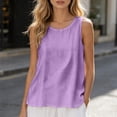 thumbnail image 5 of ChoXxx Women's Plus Size Sleeveless Loose Fit Camisole Tank Summer Purple M, 5 of 7