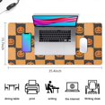 thumbnail image 5 of Long Mouse Pads for Desk,Checkered Pumpkin Halloween Pattern Desk Mats on Top Of Desks, Desk Mouse Pad Extra Large with 3mm Non-Slip Base and Stitched Edge for Gaming,Office,Work,Home 35.4"x15.7", 5 of 6
