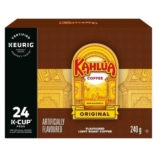Kahlua Original, Single-Serve Keurig K-Cup Pod, Light Roast Coffee, 24 ...