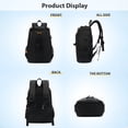 thumbnail image 3 of Backpack Camera Backpack Water-resistant Camera Bag Photography Backpack Large Capacity Camera Case with Tripod Holder 15.6 Inch Laptop Compartment External USB Charging Port for, 3 of 7