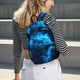 thumbnail image 5 of Disketp Wolf Mochila de Lona Estampada, Mochila Escolar de Viaje Ligera para Estudiantes y Portátil-Small, 5 of 5