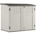 34 Cu Ft Capacity Horizontal Outdoor Storage Shed for Garbage Cans