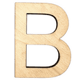 thumbnail image 1 of 22" Tall MDF Letter B | 1/4" Thick Birch | Krafty Supply Letters | Arial | Wooden Letter, 1 of 3