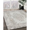 thumbnail image 3 of Ahgly Company Machine Washable Indoor Square Traditional Dark White Beige Area Rugs, 8' Square, 3 of 7