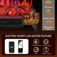 thumbnail image 5 of Zimtown 23'' Electric Fireplace Insert w/Remote & WiFi Control, Faux Fireplace Logs w/Timer, Overheat Protection, Adjustable Flame and Brightness, CSA Listed for Home Living Room Bedroom, 5 of 13