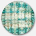 thumbnail image 1 of Designart 'Blue diamonds minimal geometric II' Geometric Metal Circle Wall Art, 1 of 3