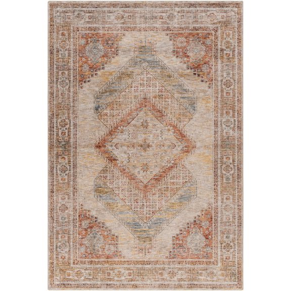 BoutiqueRugs Moya Traditional Area Rug - Light Sage, Tan, Sage - 2' x 2'11"