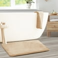 thumbnail image 2 of Nestl Absorbent Memory Foam Bath Mat Set Bathroom Rug, Cream, 20"X30", 2 of 7