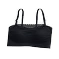 thumbnail image 4 of fatyb Womens Wireless Bars Floral Lace Bandeau Bra Comfort Padded Tube Top Bras with Adjustable Straps, 4 of 4