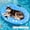 BLUE-L, variant on Small Dog Pool Float - 52"X32" Dog Pool Float for Small Dogs, Puncture Proof pet Floats Holds Up to 70 Lbs, (Orange)