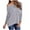 Gray, variant on Womens Cute off Shoulder Blouses Long Sleeve Boat Neck Tunics Tops Pink 8-10(M)