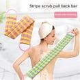 thumbnail image 2 of JANGSLNG Exfoliating Washcloth Extra Long Super Absorbent Quick Dry Rich Foam Handle Design Bathroom Shower Use Body Back Scrubber Towel Bathroom Supplies, 2 of 7