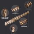 thumbnail image 3 of Uxcell 3pcs 3/4" Brocas de Tornillo, Broca de Acero de Alta Velocidad M35 Cobalto para Metal, 3 of 6