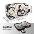 thumbnail image 4 of Goofa Snake Printed Toiletry Bag with Handle,Large Capacity Travel Makeup Cosmetic Bag for Women, Carry on Airport Airline Compliant Bag, 4 of 9