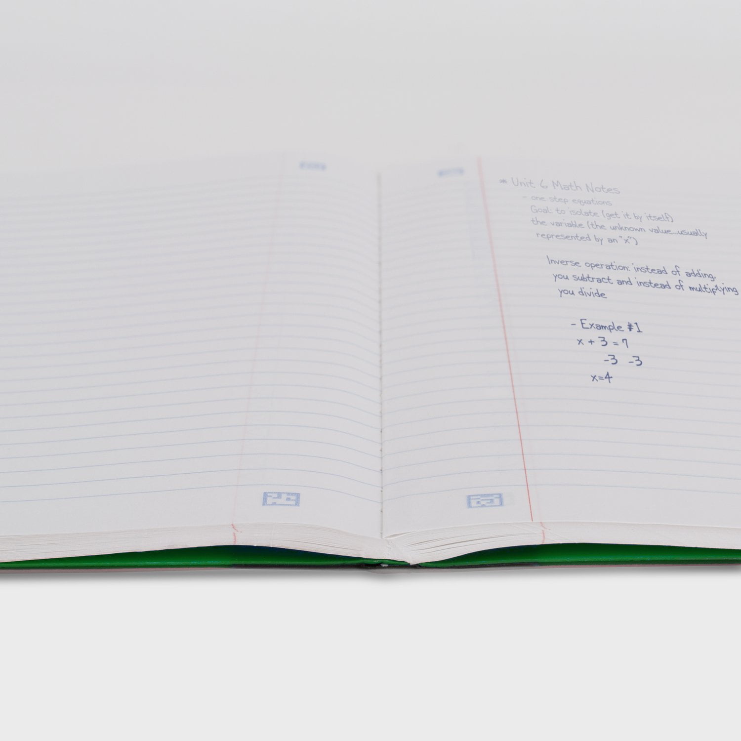 (2 pack) Five Star Composition Book Plus Study App, Wide Ruled, 80 Sheets, 7.5" x 9.75", Forest Green