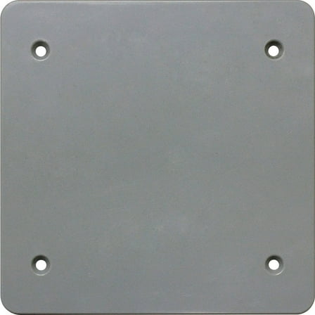 Southwire Double Gang Gray Non-Metallic Weatherproof Blank Cover PBC2-UPC
