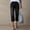Black, variant on Women's Capri Jeans Cropped Trendy Jeans Stretch Denim Pull on Raw Hem Summer Denim Trouser Sky Blue 2XL