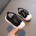 thumbnail image 3 of Zapatos de lona para niños de 1 a 6 años, zapatos informales de corte bajo para primavera y otoño, forro de algodón transpirable, antideslizantes y resistentes al desgaste, 3 of 4