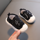 thumbnail image 3 of Zapatos de lona para niños de 1 a 6 años, zapatos informales de corte bajo para primavera y otoño, forro de algodón transpirable, antideslizantes y resistentes al desgaste, 3 of 4