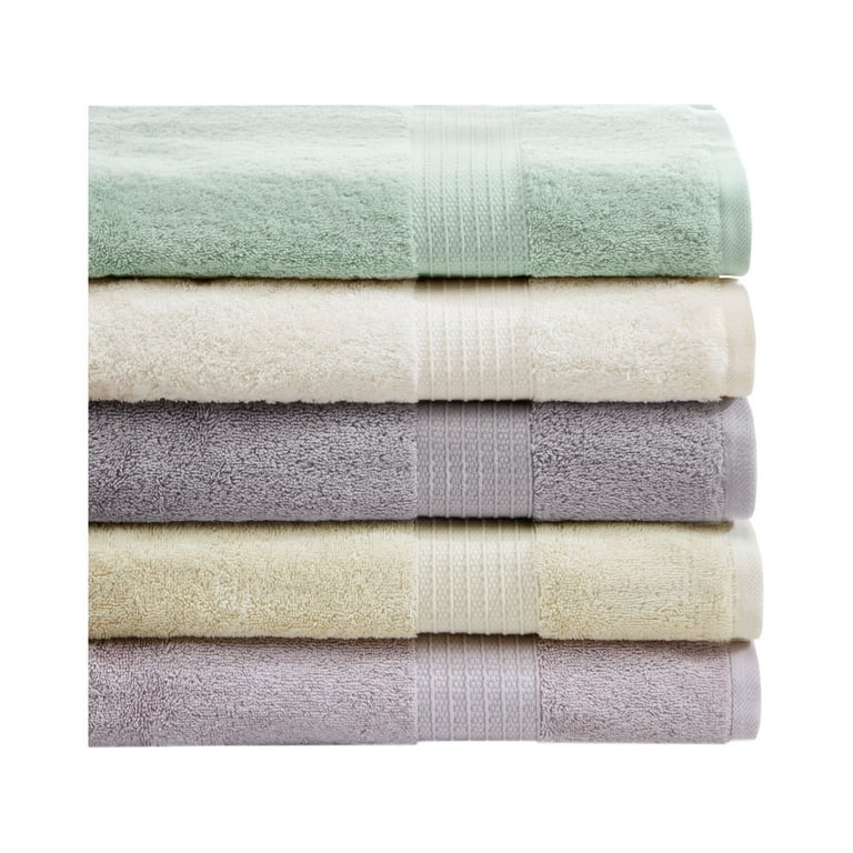 Home Essence Organic 6 Piece 100 Percent Cotton Towel Set
