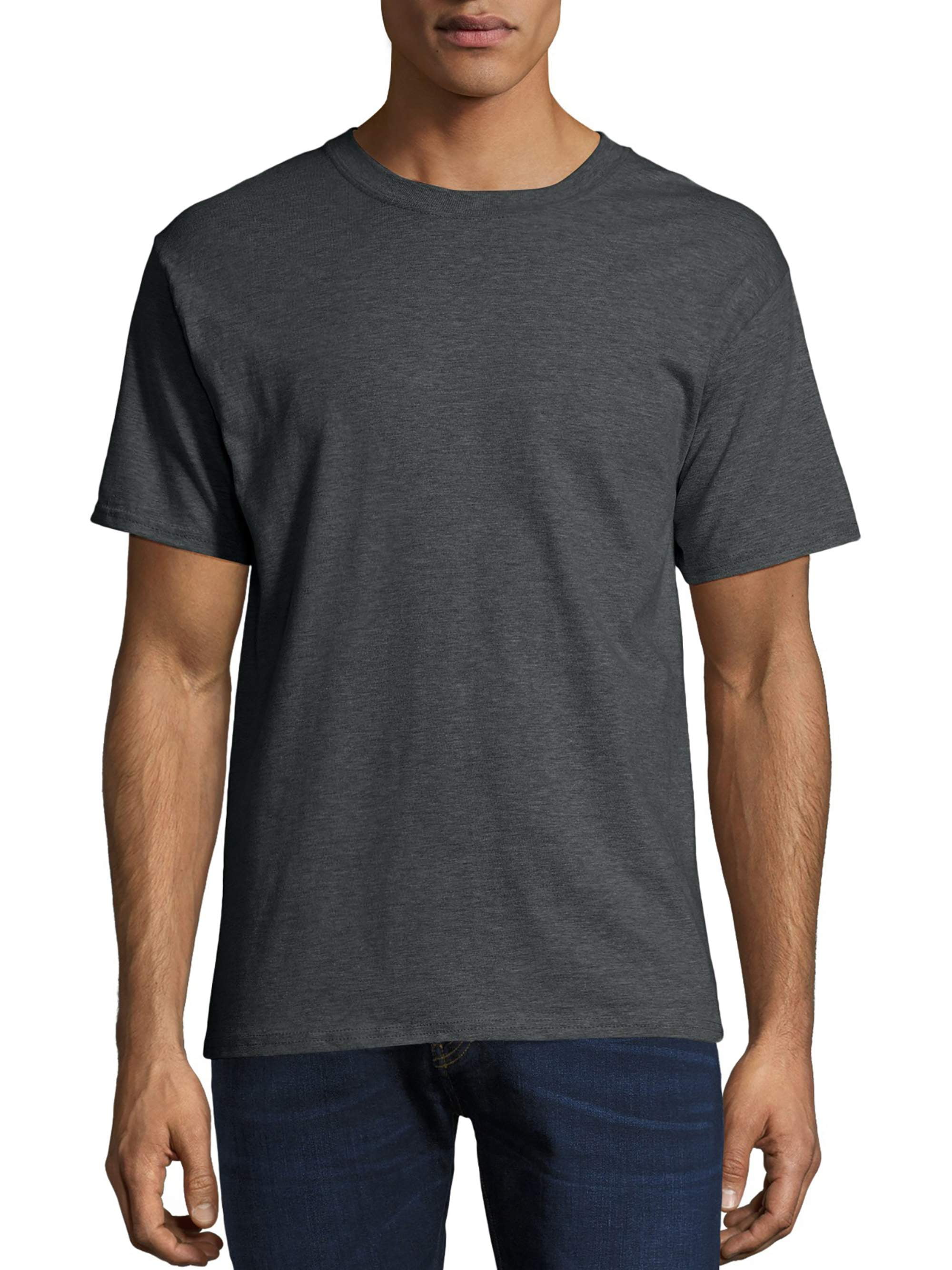 Hanes Men's Men's Beefy-T Crew Short Sleeve T-Shirt, Up To 6XL Walmart.com