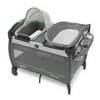 Graco Pack 'n Play Close2Baby Bassinet Playard, Derby, Grey