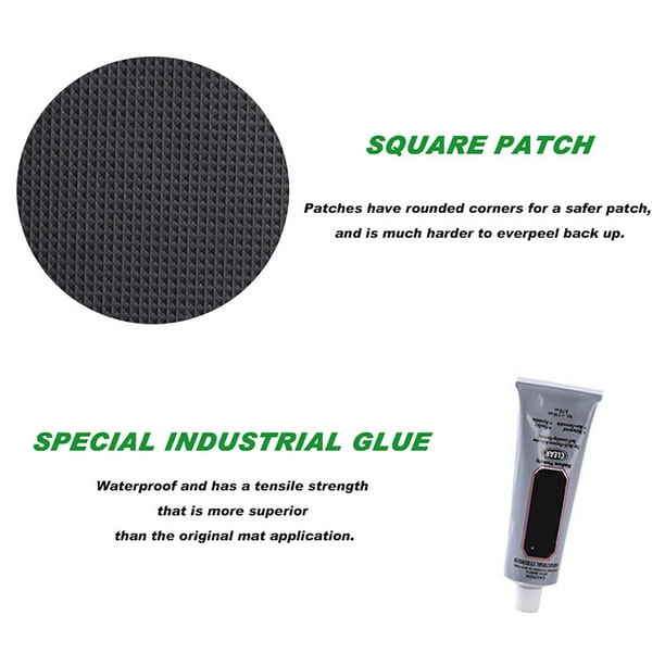 Kit De Réparation Pour Trampoline – 6 Patchs Autocollants (ronds, Carrés, Rectangulaires) – Adhésif Résistant, Sans Colle, 45 G