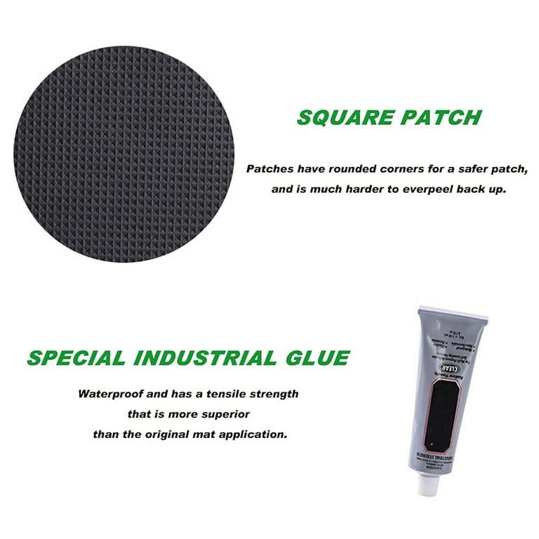 Ejwqwqe Round Trampoline Patch Repair Kit to Repair Holes or Tears on Trampoline Mattress, Size: One Size