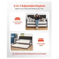 thumbnail image 6 of Twin Daybed Frame with Trundle & Charging Station, Metal Platform Bed, Twin to King, Guest Bed for Living Room, Bedroom, Easy Assembly, 6 of 8