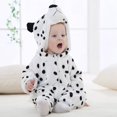 thumbnail image 4 of Gyratedream Infants Toddlers Animals Bodysuit Spring and Full Hooded Romper Jumpsuit Fancy Onesies (Snow Leopard), 4 of 8
