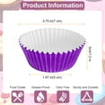 thumbnail image 2 of Uxcell 100 Count Purple Foil Muffins Cupcake Liners Standard Size Baking Cups, 2 of 6