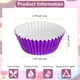 thumbnail image 2 of Uxcell 100 Contadores de Forros de Papel de Aluminio Morado para Muffins y Cupcakes Tamaño Estándar, 2 of 6