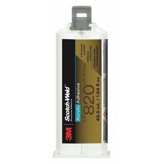 3m AcrylicAdhesive,DualCart.,1:1MixRatio 820