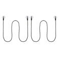 thumbnail image 2 of Miangastore PVC Black Retractable Clothesline for General Users Camping Hiking Traveling 2Pcs 94.5In, 2 of 9