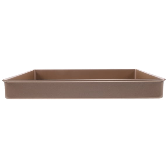 MEIBUTYUP Golden Carbon Steel Nonstick Baking Pan for Cookies, Cakes, Brownies with Easy Cleanup and Oven Safe Design