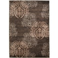thumbnail image 2 of Linon Home Decor Milan Area Rug Collection, Ivory and Brown, 1.1' x 2.1', 2 of 3