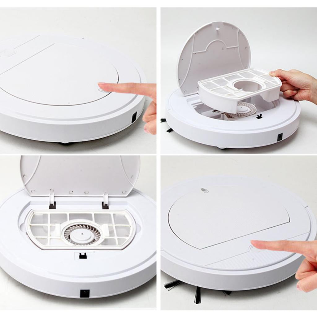 Super Thin Auto Vacuum Cleaner 1.77'' Wet/Dry Use Automatic Obstacle Avoidance Super Quiet One-button Control for Home